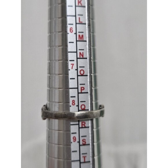 Vintage Sterling Silver Turquoise Ring Signed NF Thailand Size 8.5 - Picture 10 of 10